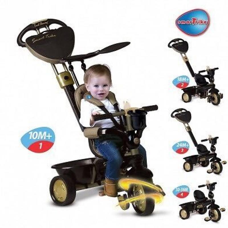 Gold and black smart trike