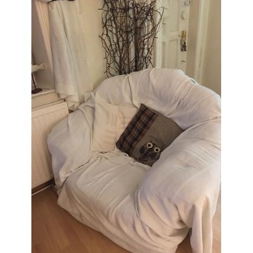 Sofa - 3 seater and chair