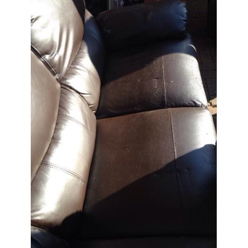 Leather sofas