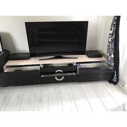 Modern tv unit,high gloss,black and white