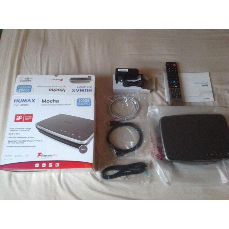 HUMAX MOCHA 500GB SMART FREEVIEW PLAY HD TV RECORDER