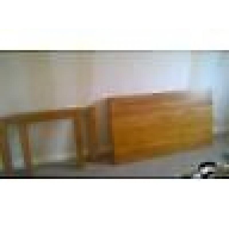 solid oak dining table