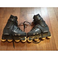 INLINE SKATES Oxygen AR 3.1 Argon Bentley Aggressive Inline Rollerblade Skates size 6/7