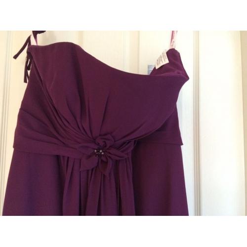 Brand new berketex bridesmaid dress, size 18 in eggplant