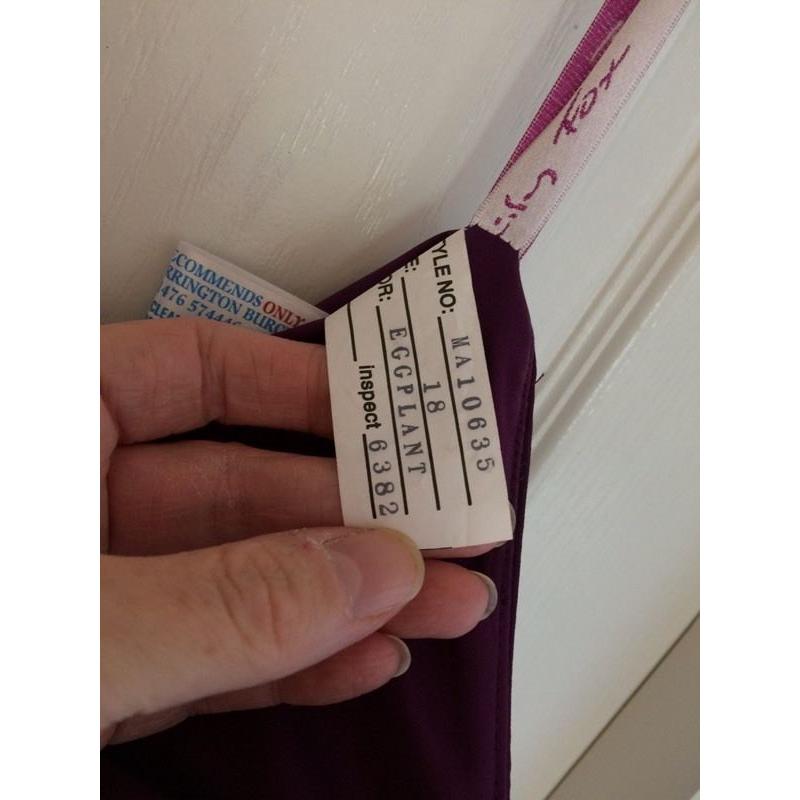Brand new berketex bridesmaid dress, size 18 in eggplant
