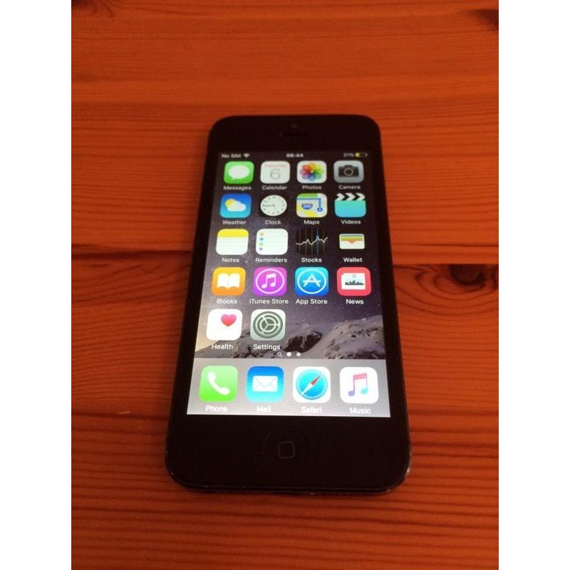 Black iPhone 5 (unlocked,16 gb)