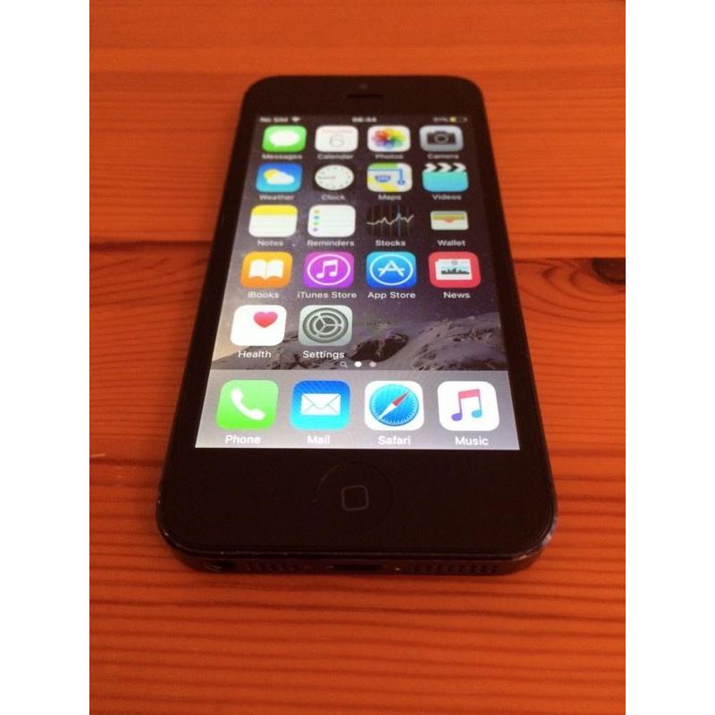 Black iPhone 5 (unlocked,16 gb)