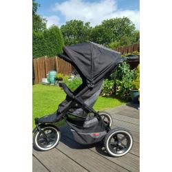 Phil and teds double pushchair