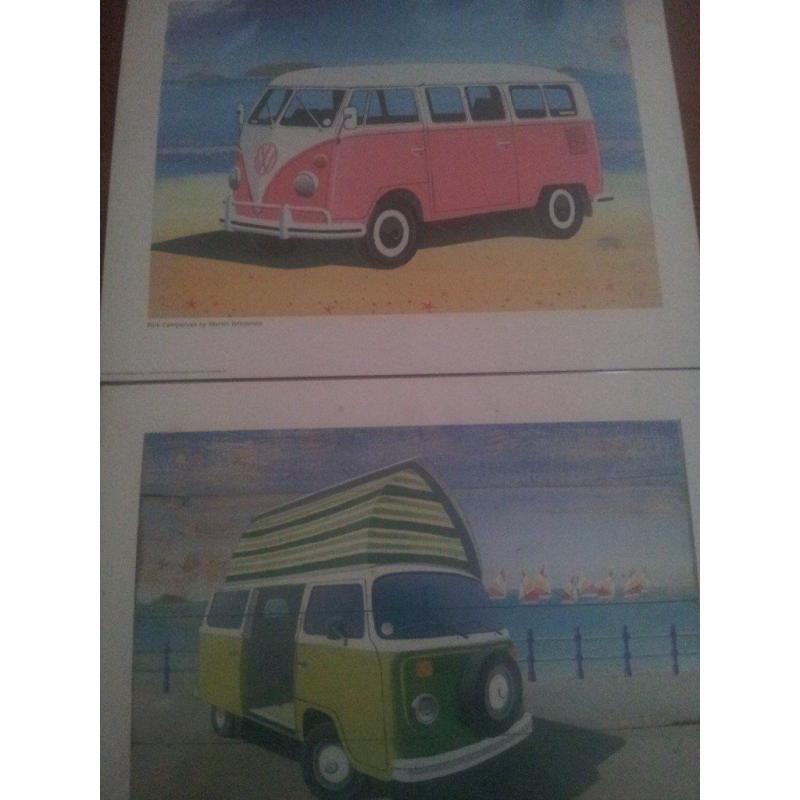 VW camper van prints unframed