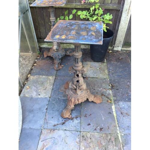 Cast iron table base