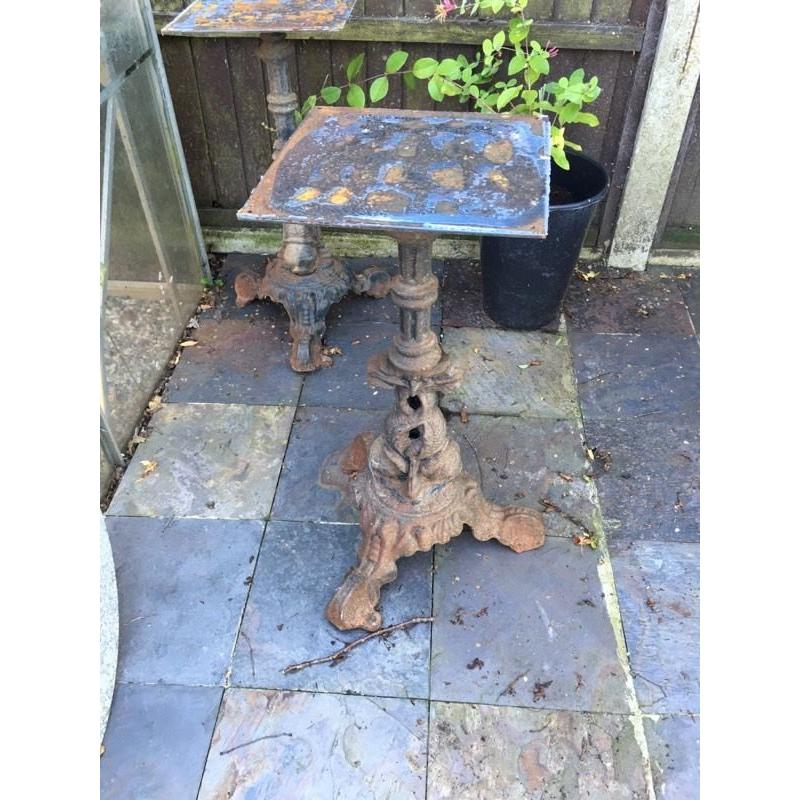 Cast iron table base