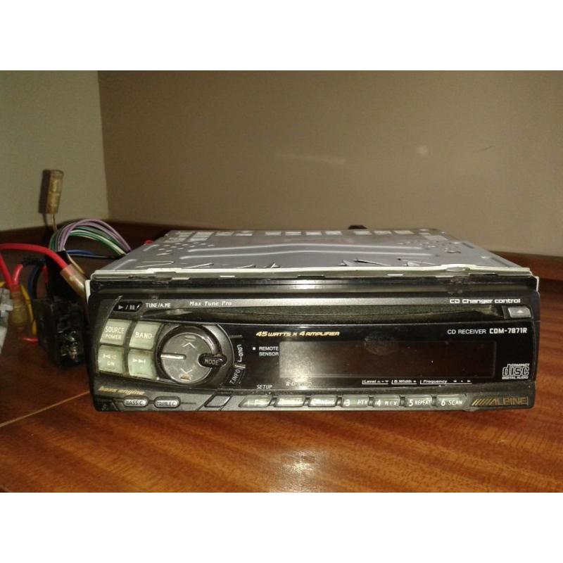Alpine Compact Disc Player 45w x4 Amplifier used condition fully working order