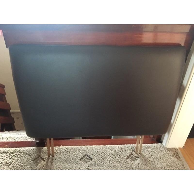 Faux leather headboard