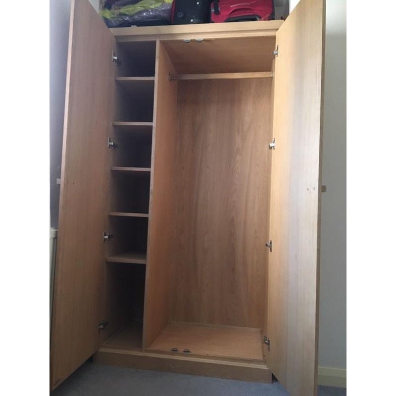 Solid oak wardrobe