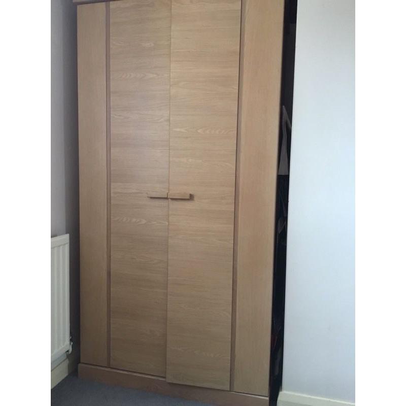 Solid oak wardrobe