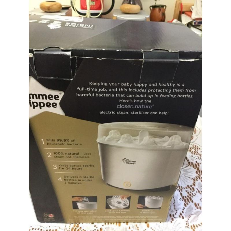 Brand new Tommie Tippee Electric Steriliser still in box
