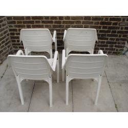 FREE DELIVERY White Garden Chairs Furniture 107