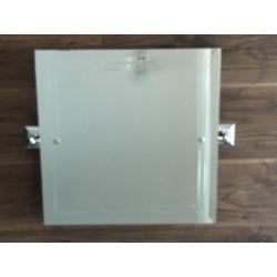 Glass and chrome bathroom set