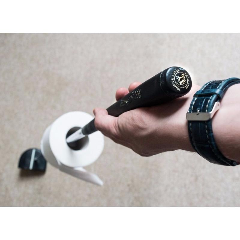 Golf club turned to Toilet Roll holder