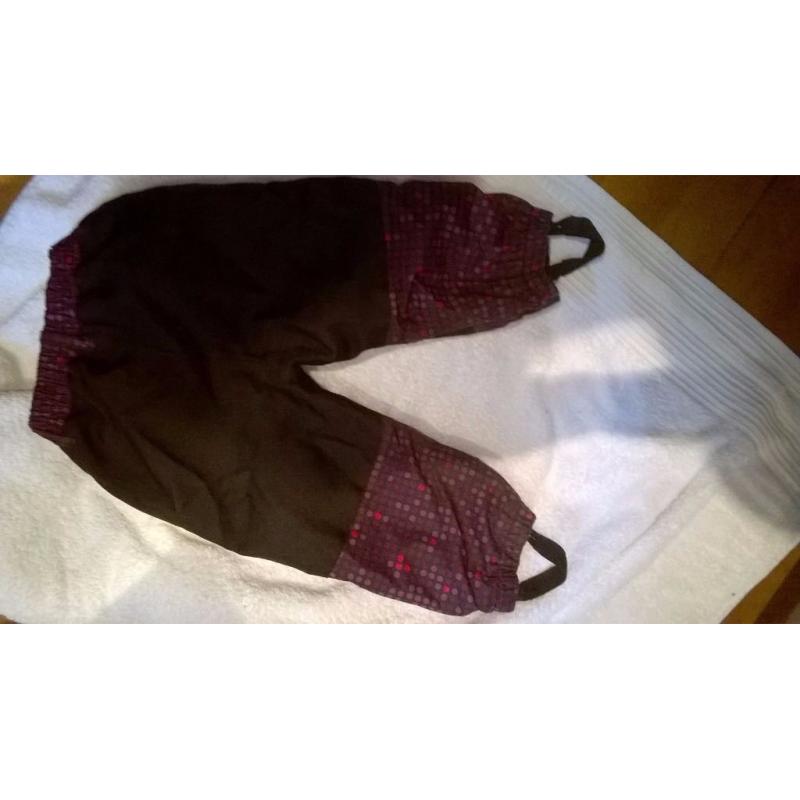 waterproof trousers age 18 months - 2 years