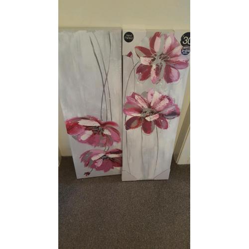 2 canvas pictures