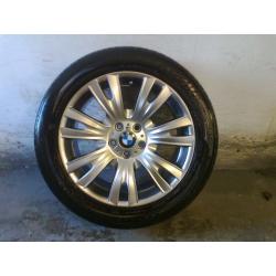 ALLOYS X 4 OF 19 INCH GENUINE BMW X5 4X4 FULLY POWDERCOATED INA STUNNING SHADOW CHROME VERY NICE JOB