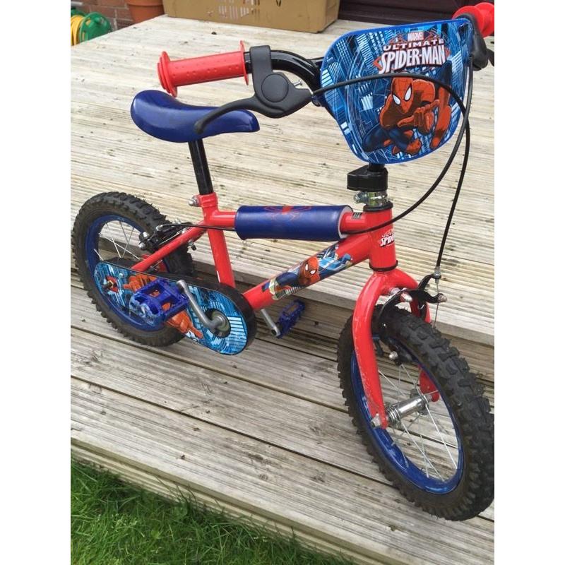 Kids 14" spider man bike