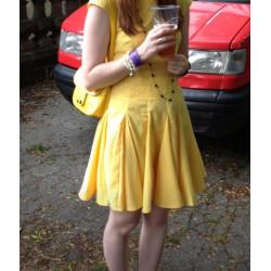 Alice in Wonderland style yellow dress