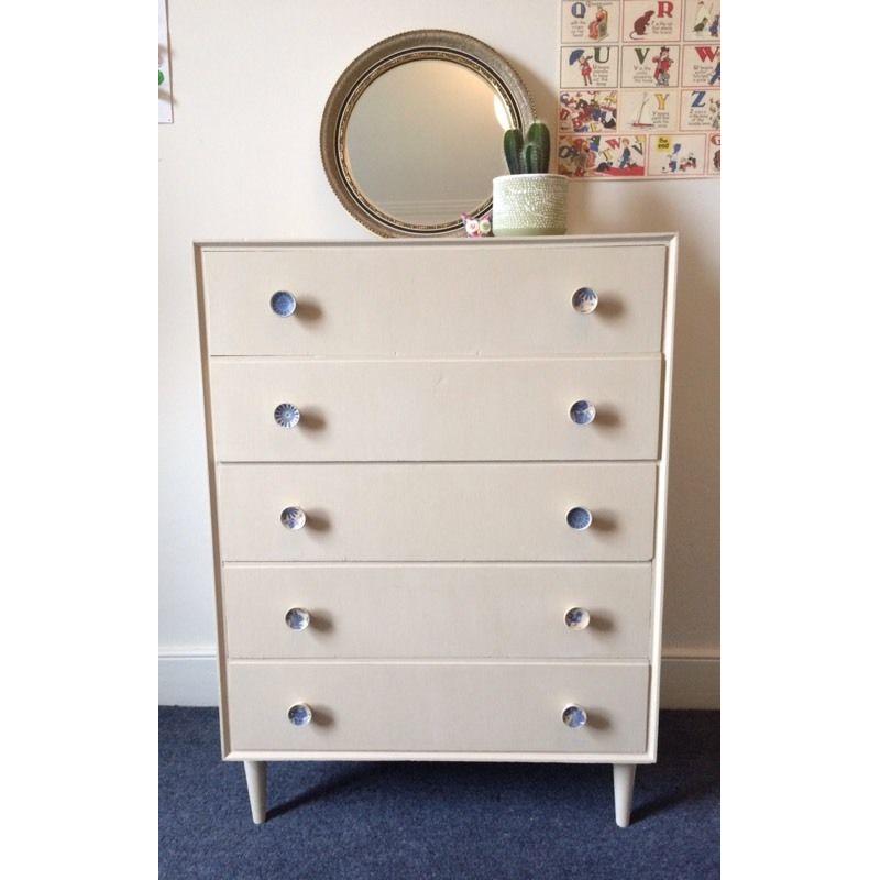 Vintage painted chest of drawers