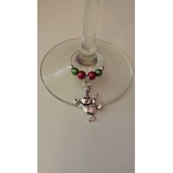 wine glass charms in many colours and styles wedding xmas decoration