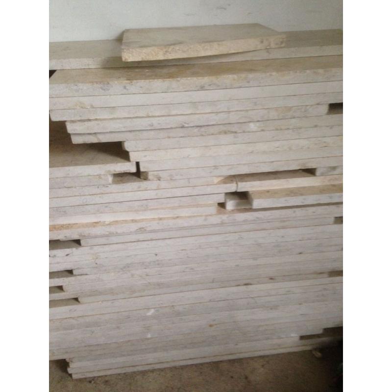 Solid marble floor tiles *SOLD*