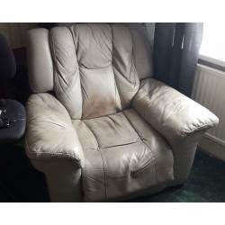 Recliner chair and sofa