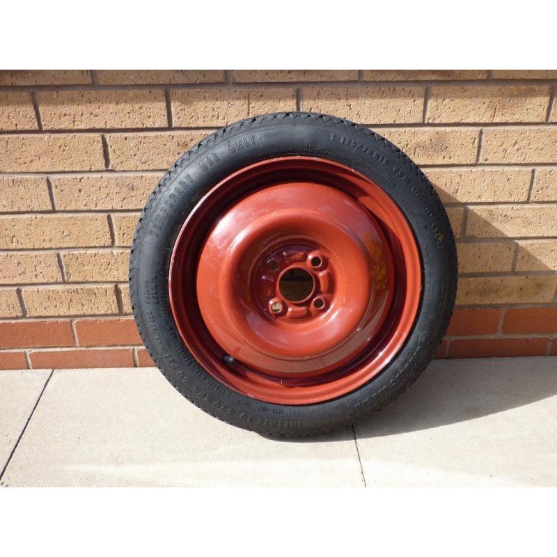 Vauxhall Agila/Suzuki Splash Space Saver Wheel & Tyre. Brand New