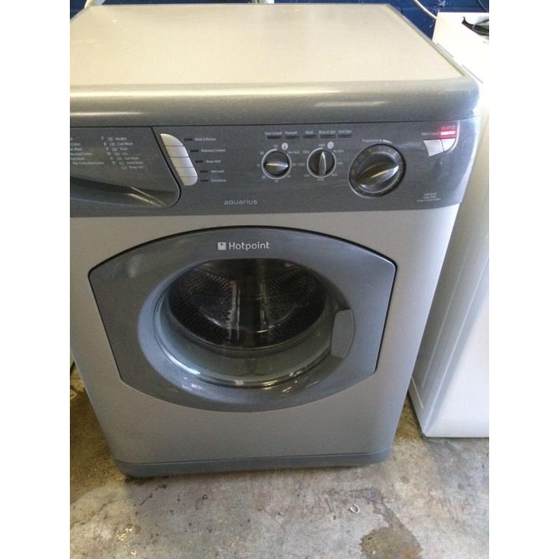 Hot point silver 7 kg 1400 spin washing machine