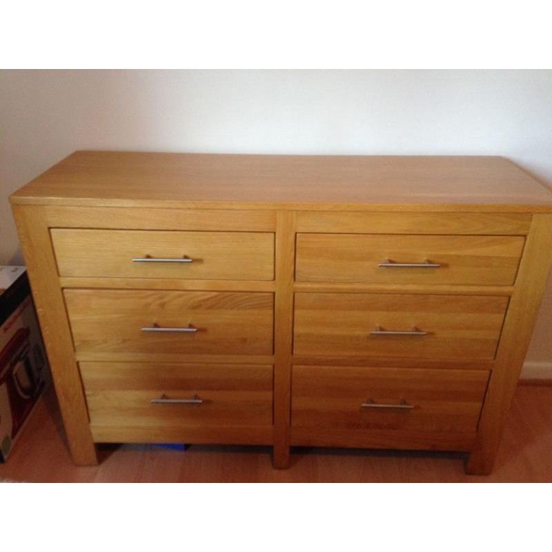 Solid oak draws