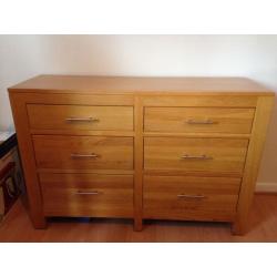 Solid oak draws