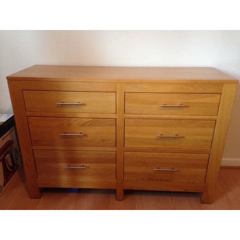 Solid oak draws