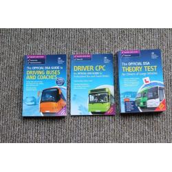 Official DSA Bus and Coach driving, CPC and Theory Test Books as new