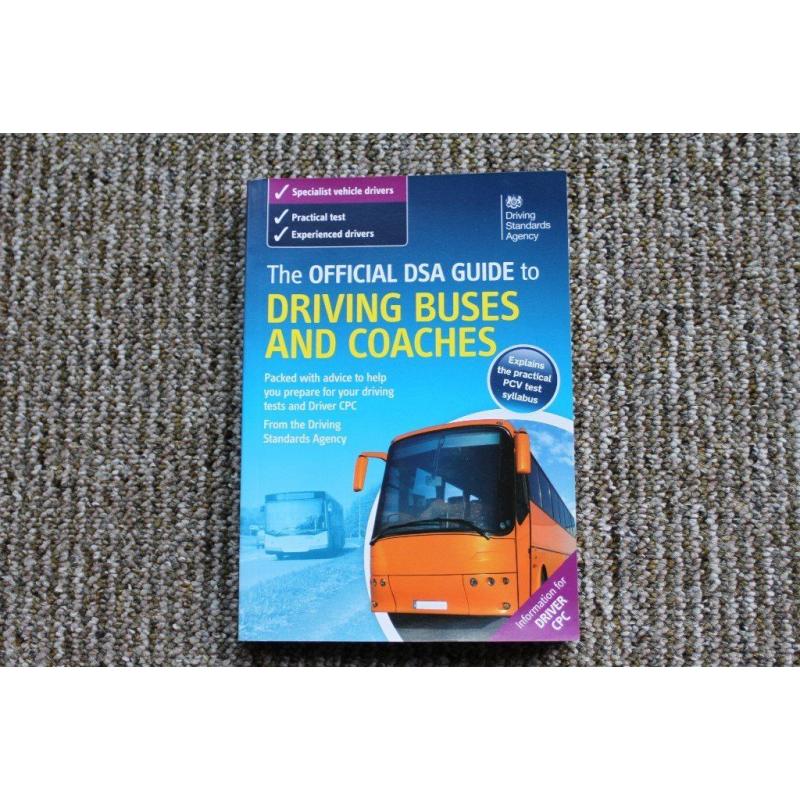 Official DSA Bus and Coach driving, CPC and Theory Test Books as new