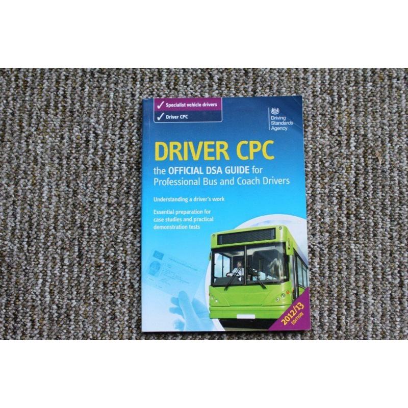 Official DSA Bus and Coach driving, CPC and Theory Test Books as new