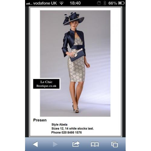 Presen Mother of the Bride Dress, Jacket and Hat