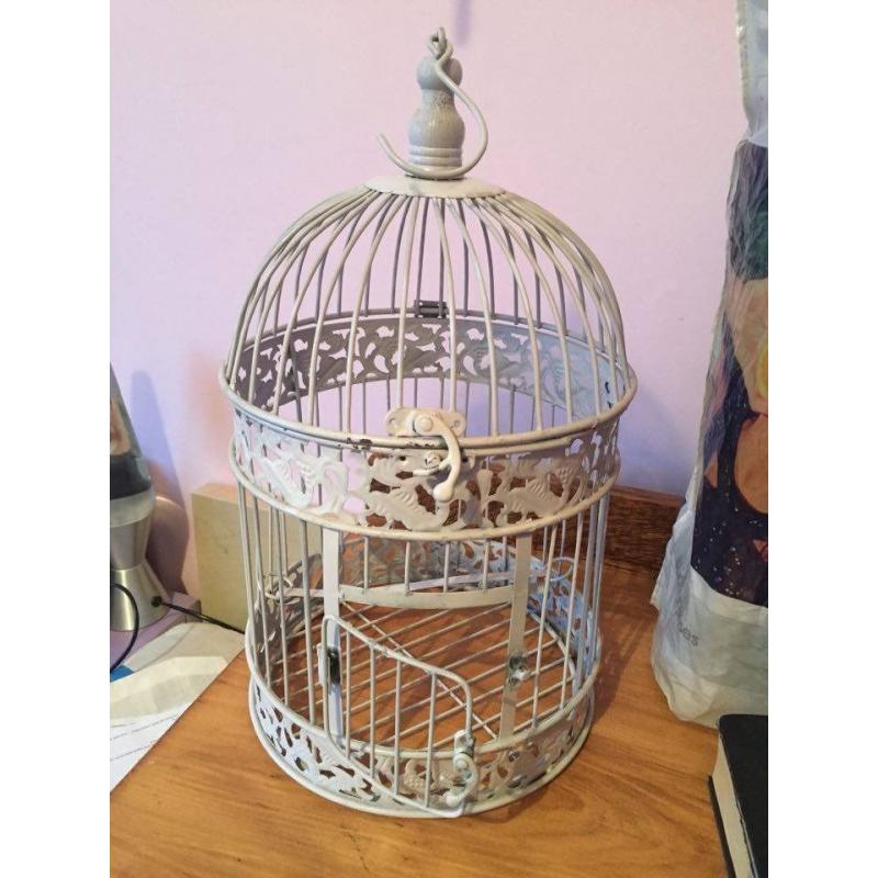 Decorative vintage birdcage