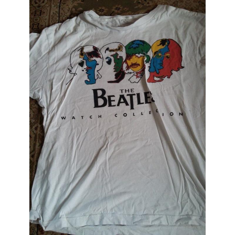 THE BEATLES WATCH COLLECTION T SHIRT LARGE