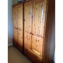 Pine wardrobe