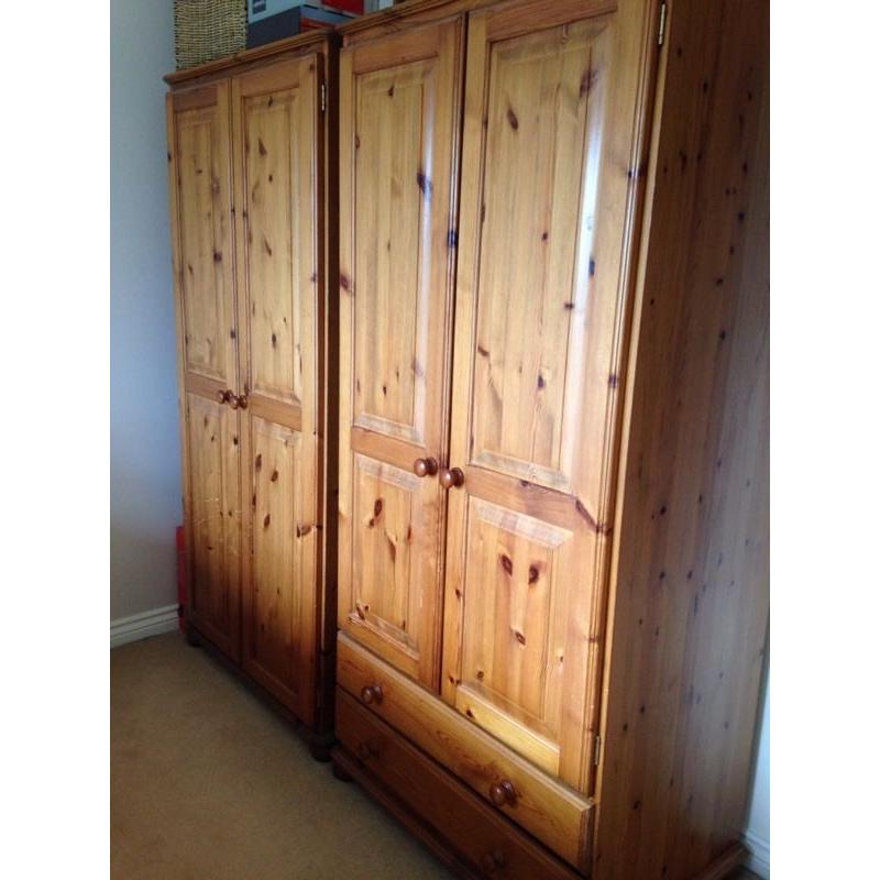 Pine wardrobe