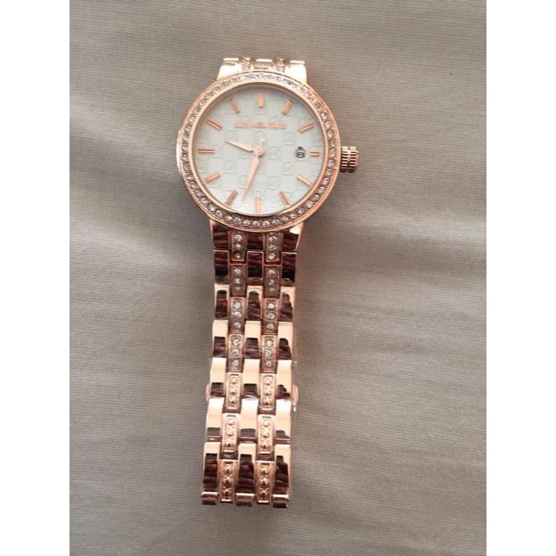 MK ladies rose gold watch