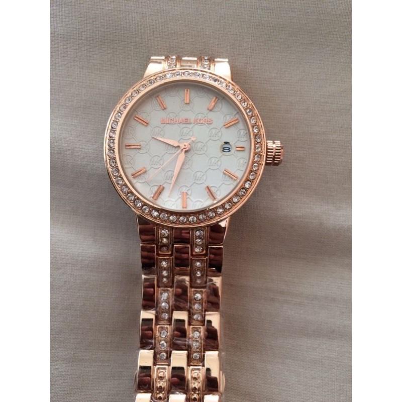 MK ladies rose gold watch