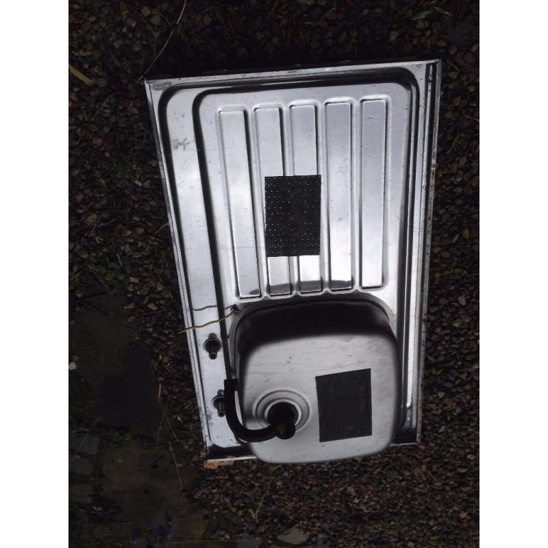 Stainless steel sink and drainer