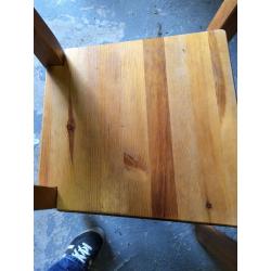 IKEA EKENSBERG solid oak dining table with 4 IKEA chairs