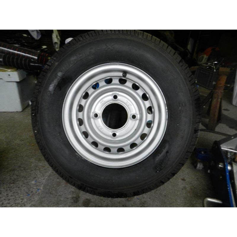 NEW WHEEL AND TYRE FOR INDESPENSION TRAILER